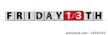 White and red cubes - Friday 13th 58595343