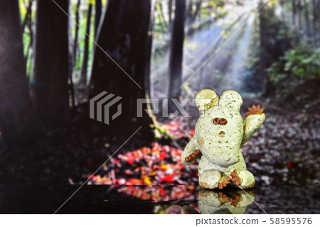 老鼠玩的秋天圖案 58595576