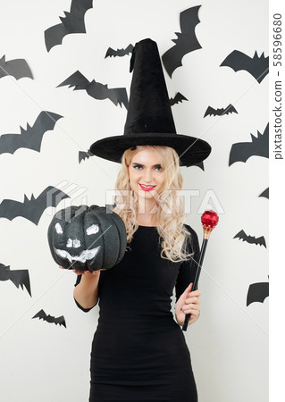 Young pretty sorceress 58596680