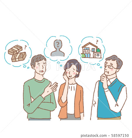 Heritage inheritance property sharing inheritance issue inheritance person illustration 58597150