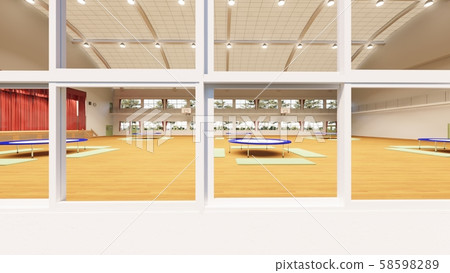 Elementary School Gymnasium Trampoline Practice No People Illustration 35 Elementary School Gymnasium Trampoline Practice No People Illustration 35 58598289