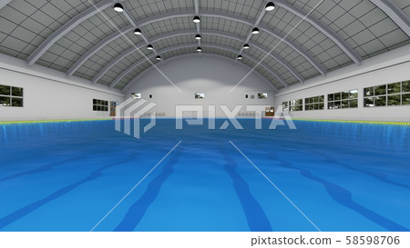 Water Polo Pool CG Game Illustration 5 Water Polo Pool CG Game Illustration 5 58598706