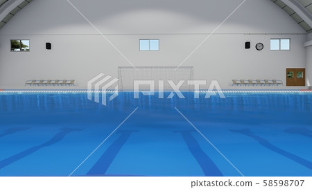 Water polo pool CG game illustration 6 58598707