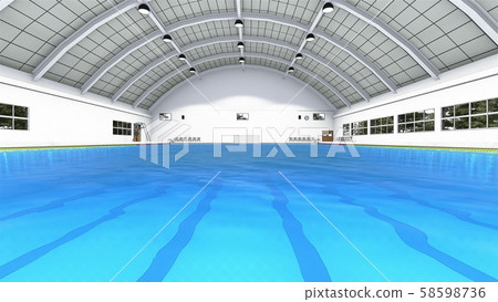 Water Polo Pool CG Match Illustration 55 58598736