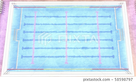 水球游泳池CG比賽插畫39 58598797