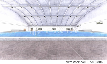 Water Polo Pool CG Match Illustration 27 Water Polo Pool CG Match Illustration 27 58598869