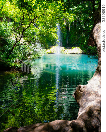 Kursunlu Waterfall in a nature park Kursunlu Waterfall in a nature park 58598916
