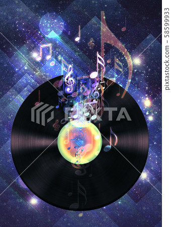Vinyl record poster 58599933