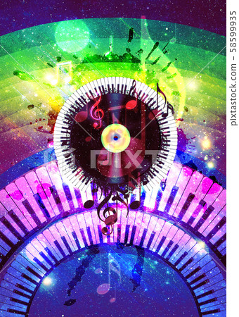 Vinyl record poster 58599935