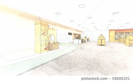 Library No People Illustration 66 - Stock Illustration [58600201] - PIXTA