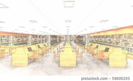 Library No People Illustration 64 58600203