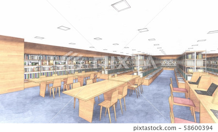 Library No People Illustration 41 - Stock Illustration [58600394] - PIXTA