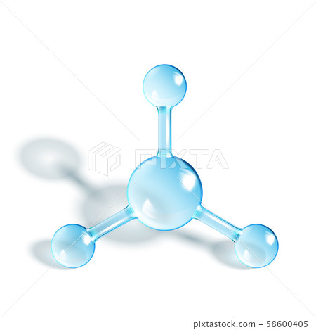 Chemical Ammonia Molecule Glossy Model Vector Chemical Ammonia Molecule Glossy Model Vector 58600405