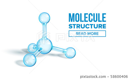 Ammonia Molecule Structure Landing Page Vector 58600406