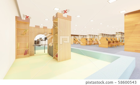 Library No People Illustration 25 - Stock Illustration [58600543] - PIXTA
