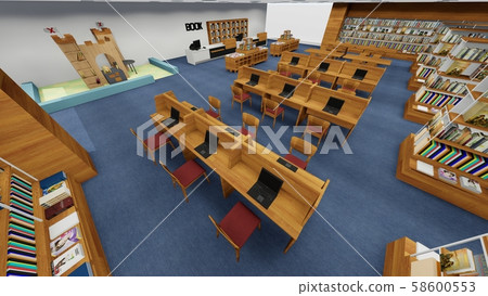Library No People Illustration 19 - Stock Illustration [58600553] - PIXTA
