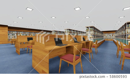 Library No People Illustration 10 - Stock Illustration [58600593] - PIXTA