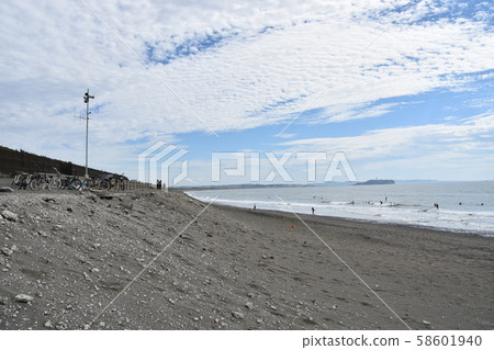 Autumn sky Chigasaki beach Autumn sky Chigasaki beach 58601940