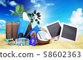 Concept travel to tropical countries Different 58602363