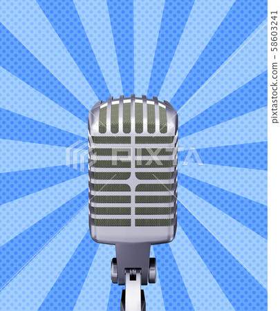 Retro microphone 58603241