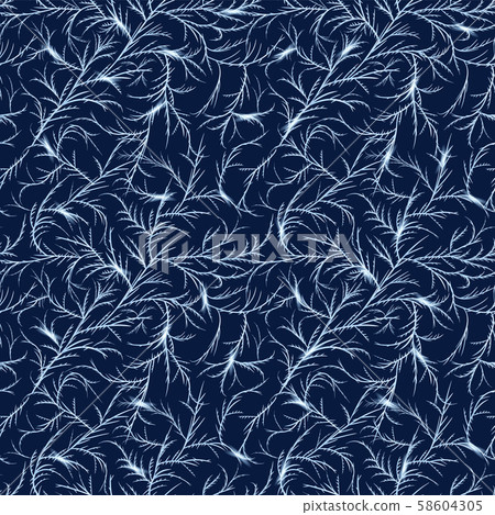 Seamless winter frost pattern. Tile texture with Seamless winter frost pattern. Tile texture with 58604305