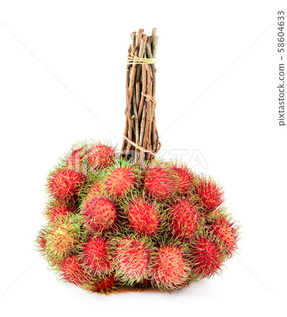 rambutan delicious fruit isolated on white 58604633