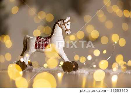 Decorative figurines of a Christmas theme. Decorative figurines of a Christmas theme. 58605550