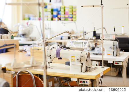 Sewing machines in workshop Sewing machines in workshop 58606925
