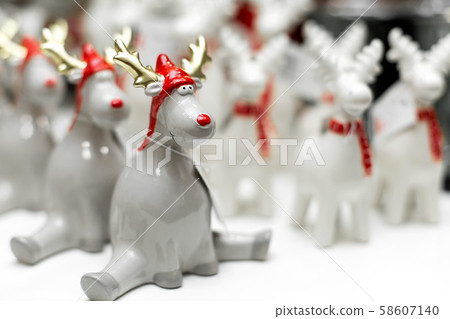 Decorative Christmas-themed figurines. A set of Decorative Christmas-themed figurines. A set of 58607140