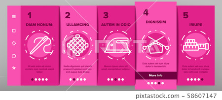 Needlework Onboarding Icons Set Vector 58607147