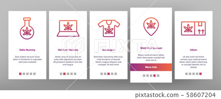 Rasta Shop Onboarding Vector Icons Set Rasta Shop Onboarding Vector Icons Set 58607204