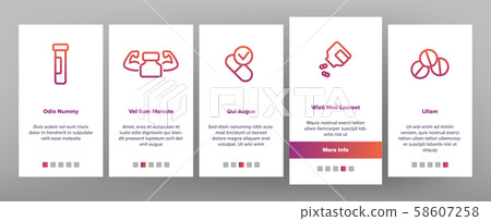 Supplements Icons Onboarding Set Vector Supplements Icons Onboarding Set Vector 58607258