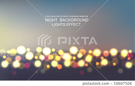Light glitter and stars in the sky Light glitter and stars in the sky 58607508
