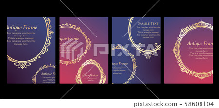 Card design Beautiful amount Frame design Template Antique Vintage Luxury Card design Beautiful amount Frame design Template Antique Vintage Luxury 58608104