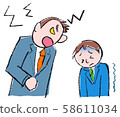 Reprimand business scene 58611034