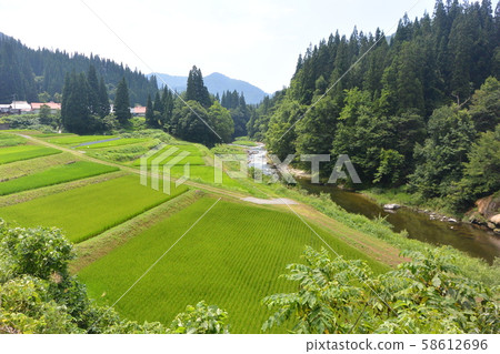 Nojiri River flowing through Okuaizu Nojiri River flowing through Okuaizu 58612696