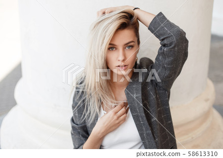 Fresh portrait of a beautiful young woman Fresh portrait of a beautiful young woman 58613310