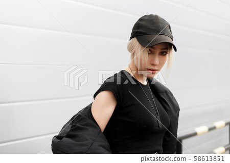 Fashionable beautiful stylish girl Fashionable beautiful stylish girl 58613851