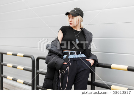 Stylish fashionable beautiful model woman Stylish fashionable beautiful model woman 58613857