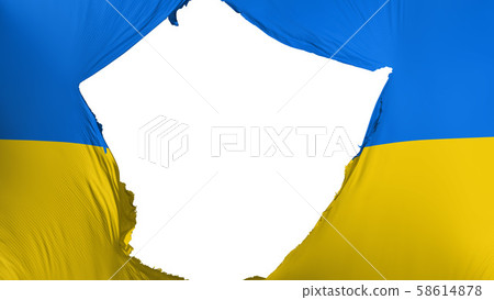 Cracked Ukraine flag Cracked Ukraine flag 58614878