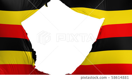 Cracked Uganda flag Cracked Uganda flag 58614881