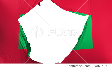 Cracked Maldives flag 58614948