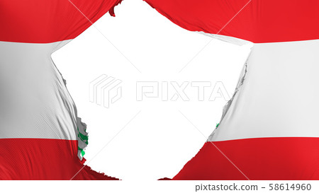 Cracked Lebanon flag Cracked Lebanon flag 58614960