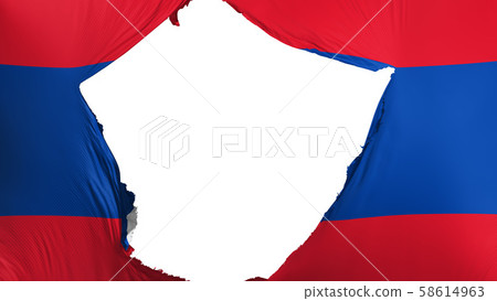 Cracked Laos flag Cracked Laos flag 58614963