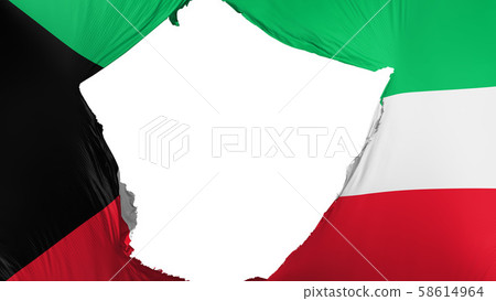 Cracked Kuwait flag 58614964