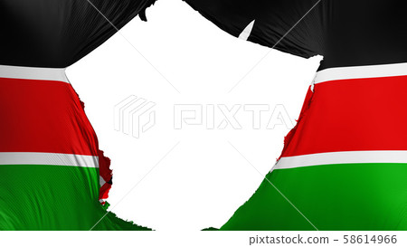 Cracked Kenya flag Cracked Kenya flag 58614966