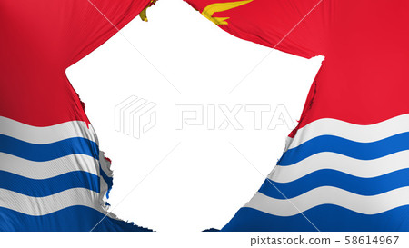 Cracked Kiribati flag Cracked Kiribati flag 58614967
