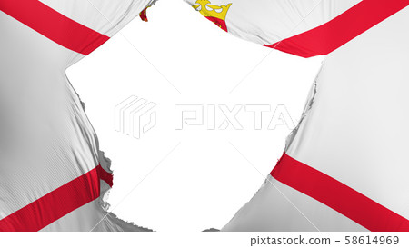 Cracked Jersey flag Cracked Jersey flag 58614969