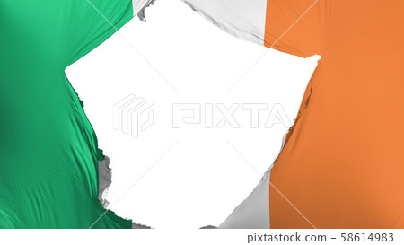 Cracked Ireland flag Cracked Ireland flag 58614983