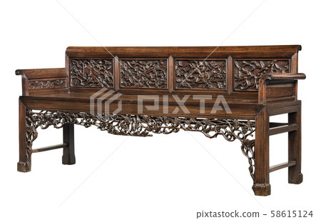 Old Chinese antique style furniture sofa made from rosewood. Old Chinese antique style furniture sofa made from rosewood. 58615124
